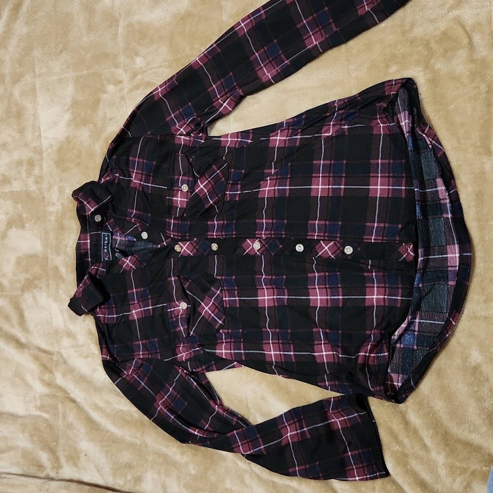 Polly & Esther plaid shirt